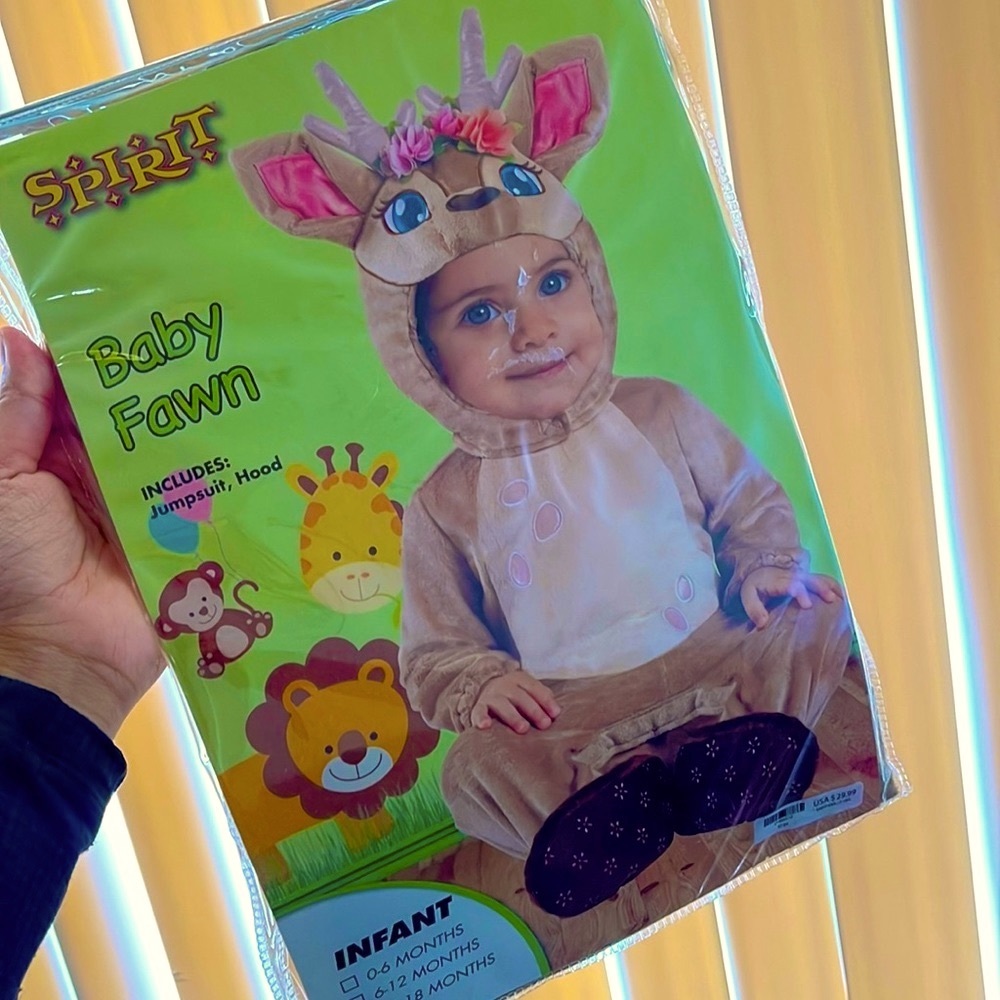 “Baby Faux Fur Fawn” Halloween Costume!!!